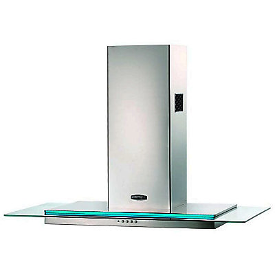 Rangemaster Toledo 90 Cooker Hood, Stainless Steel/Glass Rangemaster Toledo 90 Cooker Hood, Stainless Steel/Glass
